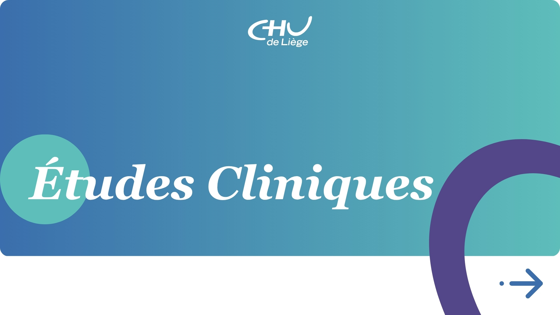 Etudes cliniques cover